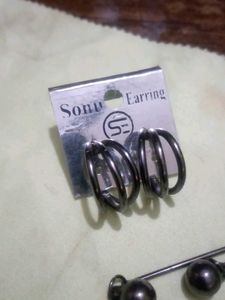 Stylish Dangle &amp; Hoop Earring Set