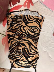Authentic Zara Tiger Print Dress