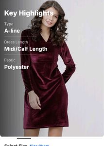 Tokyo talkies M Size Burgundy Velvet..