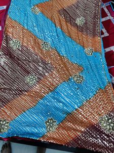 Multicolor Designer Saree