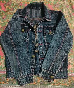 Ladies Denim Grey Jacket