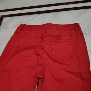 Red And Magenta Jeans Combo