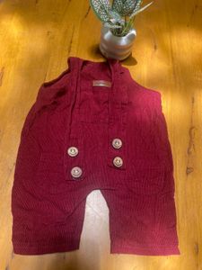 Cute Maroon Corduroy Overalls
