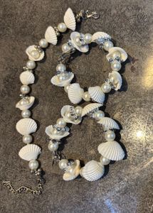 Seashell &amp; Pearl Jewelry Set