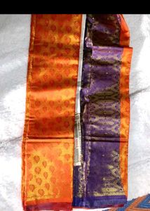 Orange Silk Saree