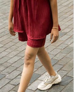 Pleated Wine Co-ord Set