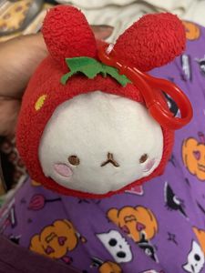 Strawberry Molang Plush Keychain