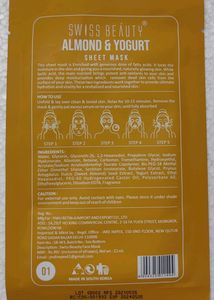 Swiss Beauty Face Mask - Bubble &amp; Almond