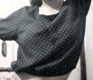Polka Dot Cropped Top