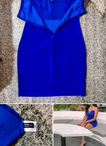 Sexy Sweetheart Neck Bodycon Dress- SHEIN