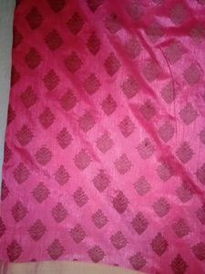 Pink &amp; Green Pattu Saree