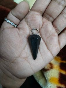 Black Tourmaline Crystal Gemstone Unisex Pendent