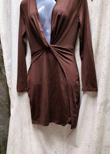 30318. Brown Mini Dress