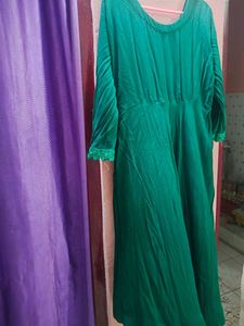 Green Embroidered Kurti