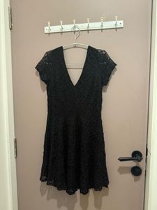 Lace Fit & Flare Mini Dress