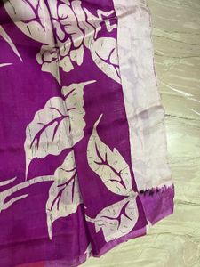 Elegant Purple Floral Saree