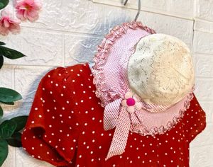 🎁Buy 2 Get 1 Free 🎁Cute Pink Sun Hat Small Size