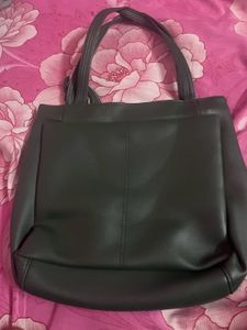 Green Leather Hand Bag