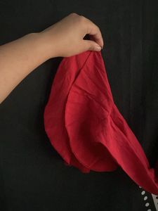 Red Rugffles Top