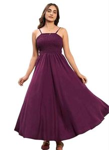 Fancify Wine A Line Maxi Dress😍