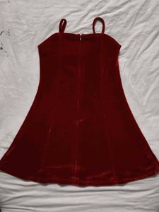 Red Velvet Mini Dress