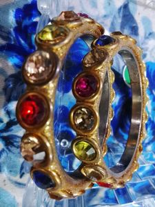 Vintage Jeweled Bangles