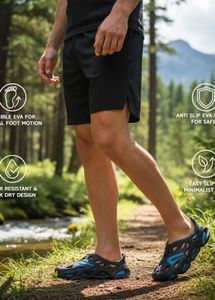 Unique Black &amp; Blue Clogs