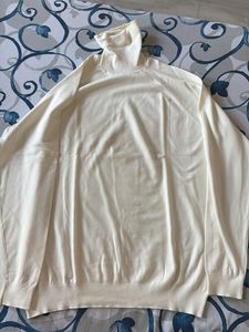 Cream Turtleneck Sweater