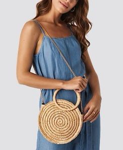Rare H&M Braided Straw Shoulder Bag