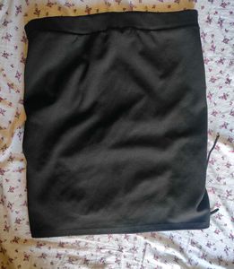 Black Lace-Up Mini Skirt