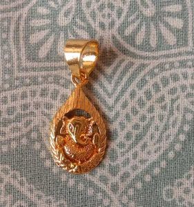 Gold Ganesha Pendant