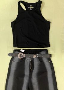 Y2k Stripped Baggy Jeans