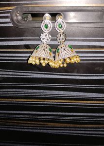 ONE GRAM GOLD White Stones Buttas..
