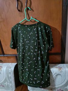 Polka Green Top