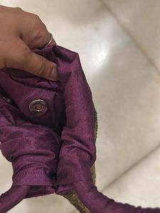 Vintage Purple &amp; Gold Sequin Handbag