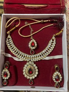 Red &amp; Gold Jewelry Set