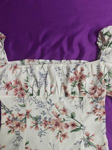 Floral Print Off-Shoulder Top