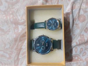 Rivec Blue Dial couple Watch