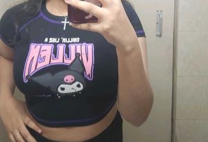 Kuromi Crop Top