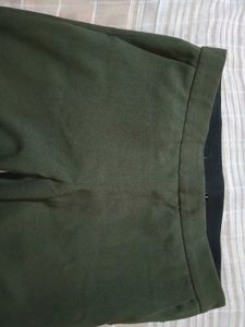 Olive Green Wide Leg Pants
