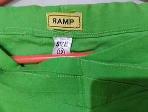 Green Slim Fit Pants