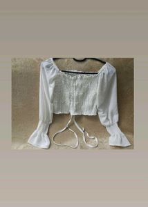 Chic White Long Sleeve Top
