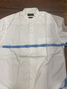 Zodiac White Band Collar Shirt