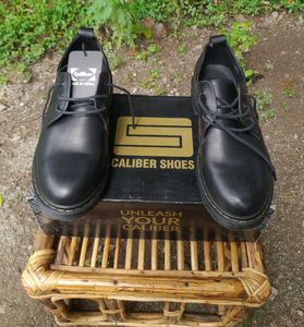 Caliber Black Martin Lace-Up Ankle Boots