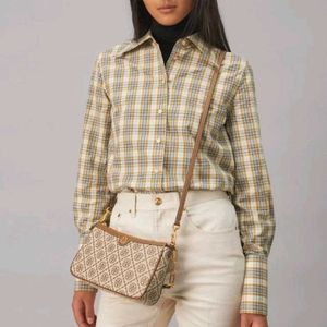 TORY BURCH  Monogram Jacquard Studio Bag Wd Box