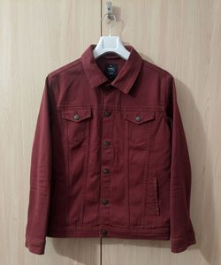 Maroon Demin Jacket