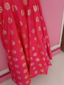 One Piece Gown Orange Colour