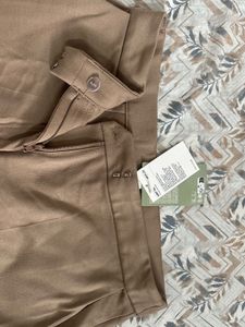 FLARED JERSEY TROUSERS