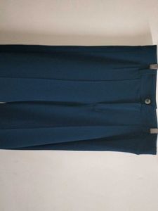 Blue Wide Leg Trousers