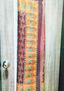 Ethnic Brown Organza Dupatta